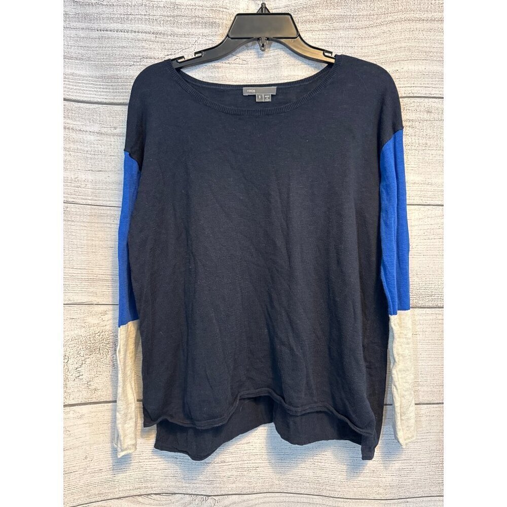 Vince Colorblock Long Sleeve Sweater Size S